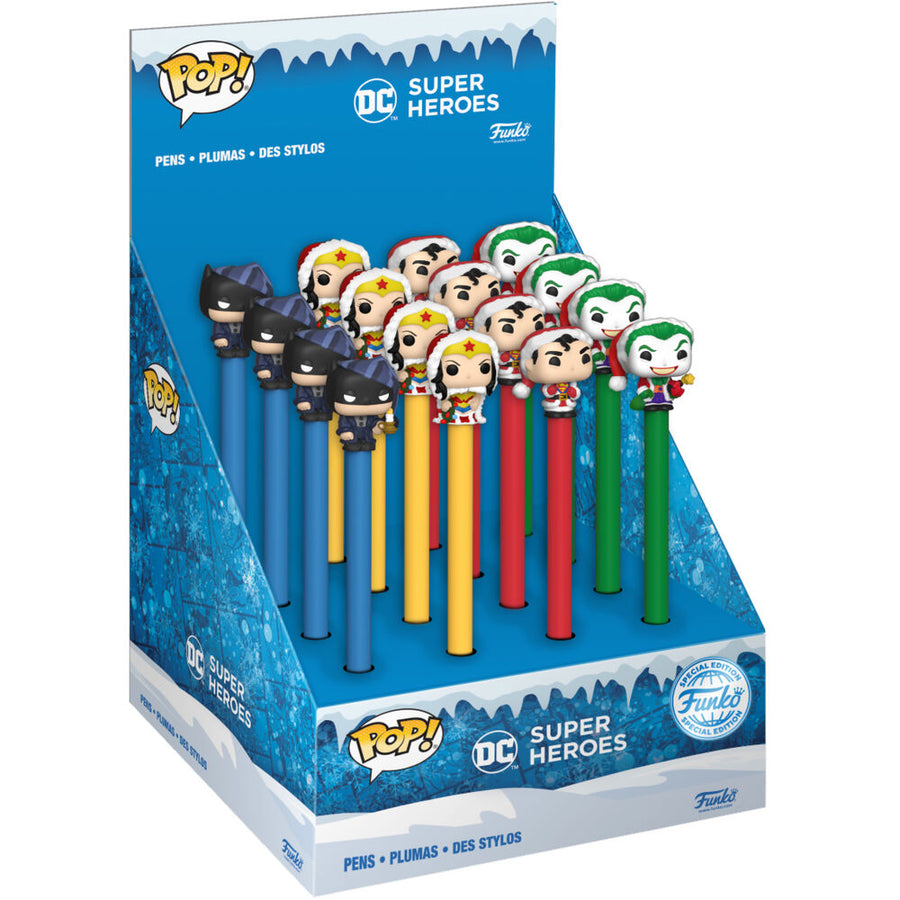 DC Comics Holiday Super Heroes assorted Toppers pen