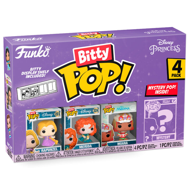 Blister 4 figures Bitty POP Disney Princess Rapunzel