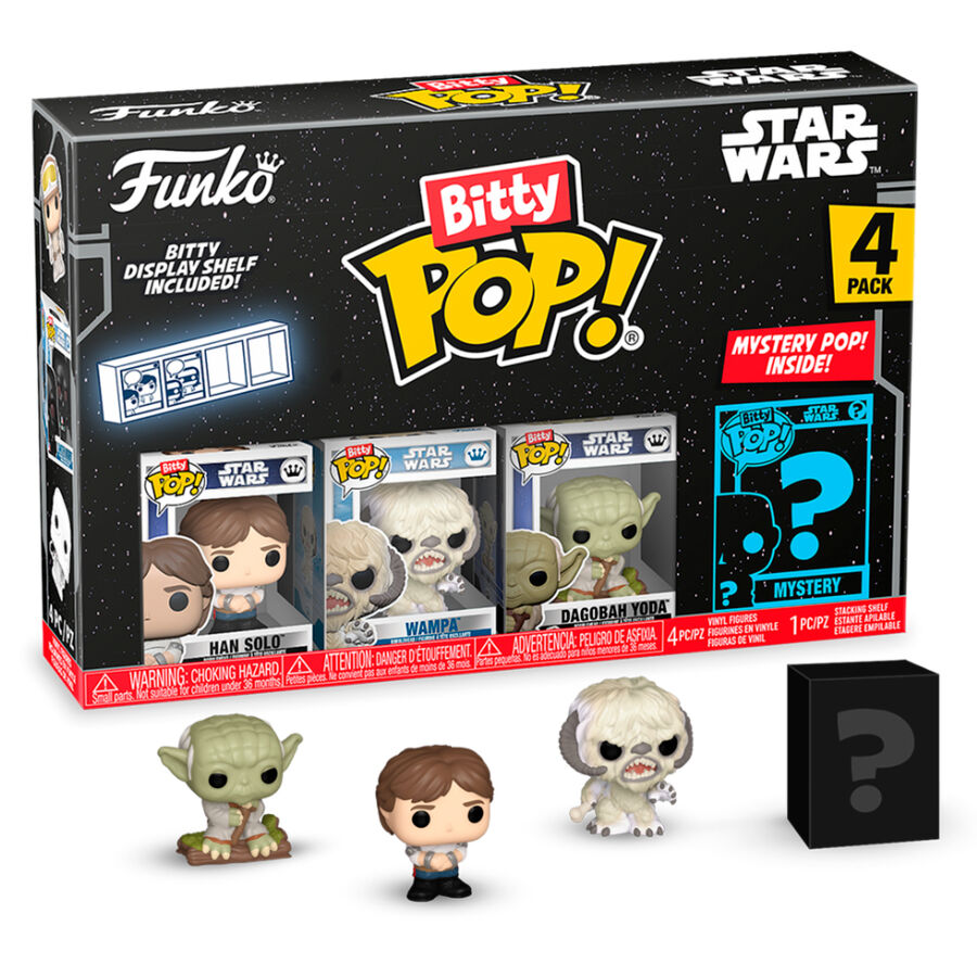 Blister 4 figures Bitty POP Star Wars Han Solo