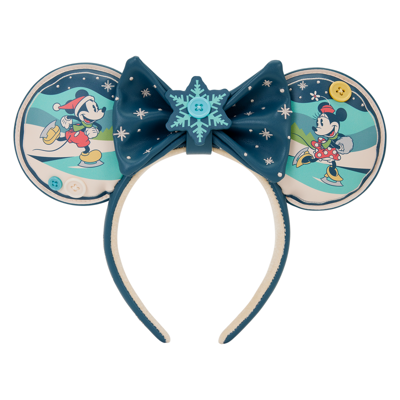 Loungefly Disney Mickey & Minnie Holiday headband