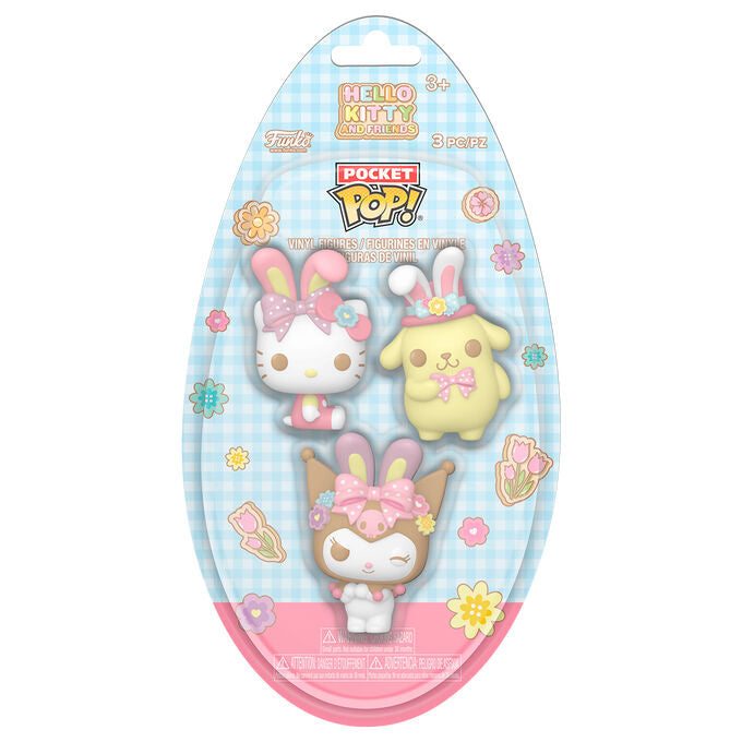 Pocket POP Egg blister 3 figures Hello Kitty and Friends
