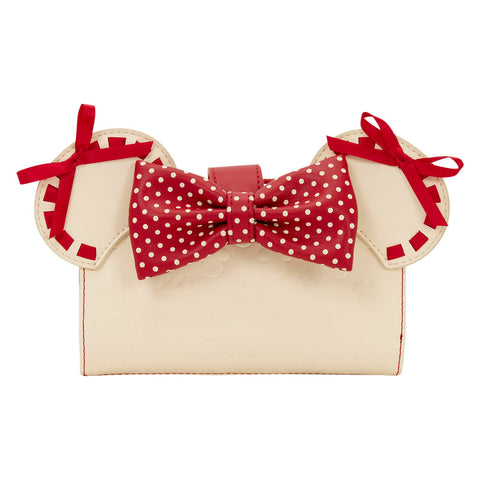 Loungefly Disney Minnie Mouse Rocks the Dots Coquette wallet
