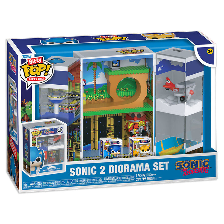 Bitty POP Boxes figure Sonic The Hedgehog Sonic 2 diorama Set