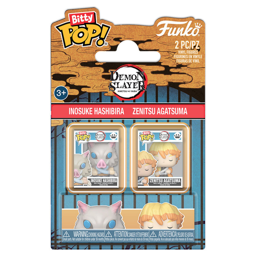 Bitty POP! pack 2 Demon Slayer Inosuke & Zenitsu