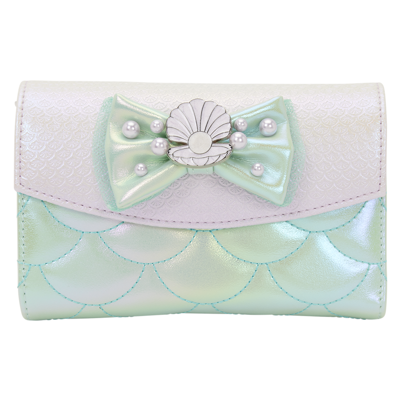 Loungefly Disney The Little Mermaid Iridescent Pearl flap wallet