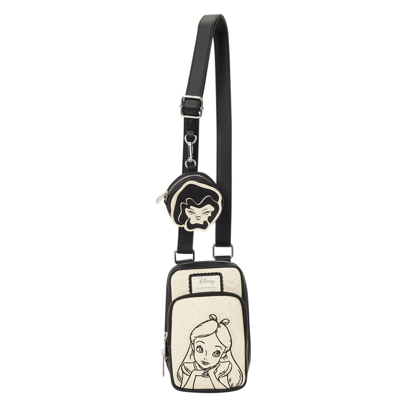 Loungefly Disney Alice in Wonderland crossbody bag with coin