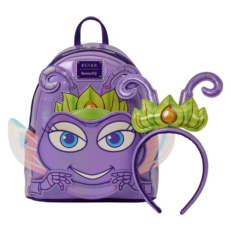 Loungefly Disney Pixar Bug's Life Princess Atta backpack + Headband 26cm