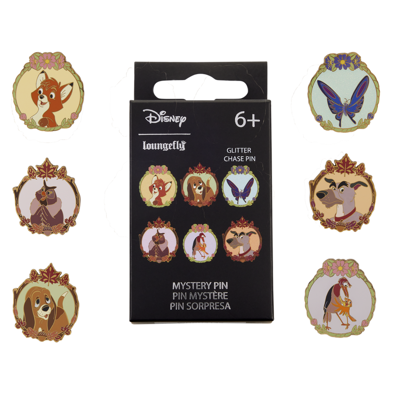 Loungefly Disney The Fox and the Hound Mystery Blind Box Enamel Pin assorted