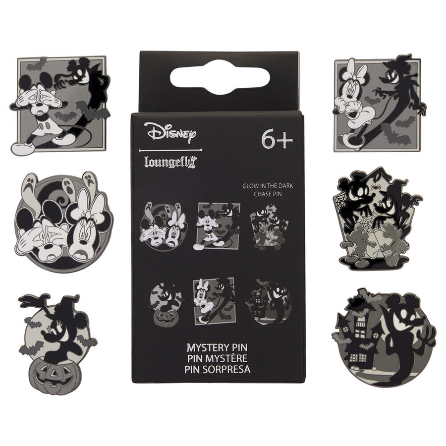 Loungefly Disney Mickey & Minnie Mystery Blind Box Enamel Pin assorted