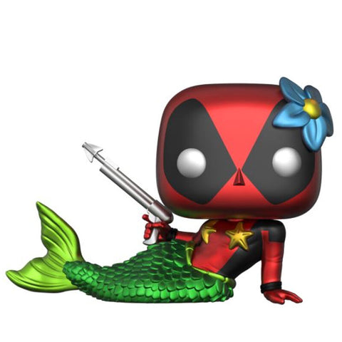 Set figure POP & Tee Marvel Deadpool Mermaid Exclusive L