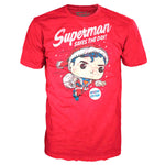 Set figure POP & Tee Back DC Comics Superman Exclusive Flocked