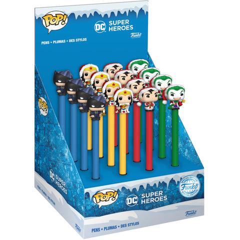 DC Comics Holiday Super Heroes assorted Toppers pen