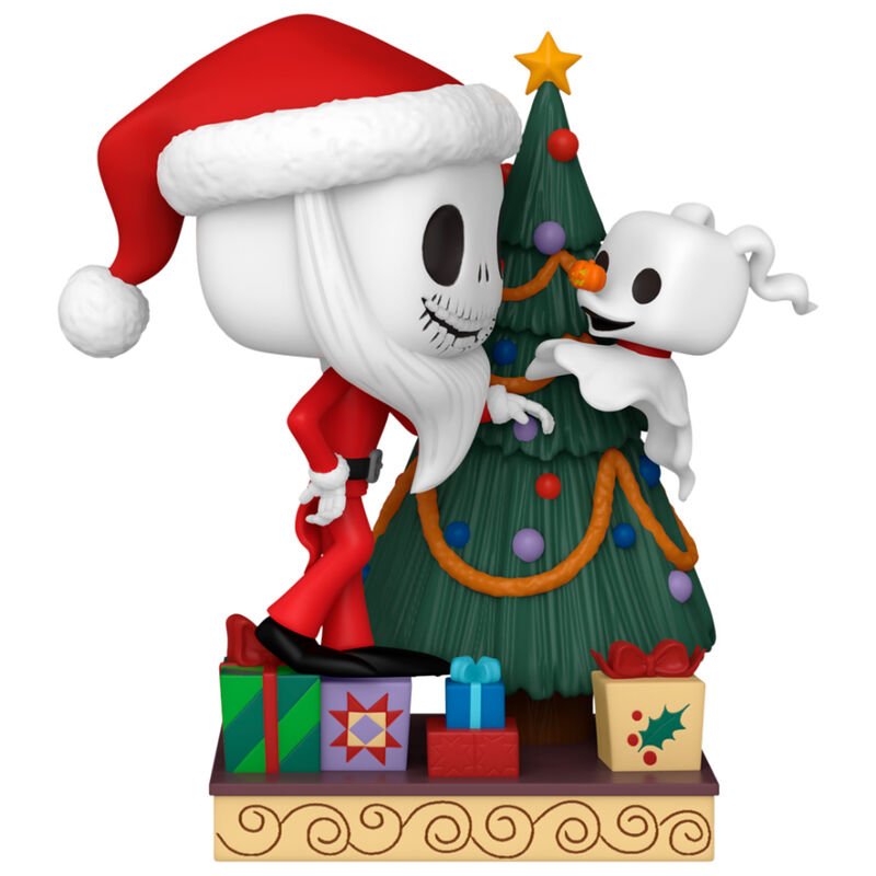 POP figure Deluxe Disney Nightmare Before Christmas 30th Anniversary Jack Skellington and Zero