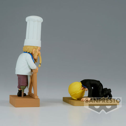 One Piece WCF Log Series Sanji & Zeff 2 world collectable figure 8cm
