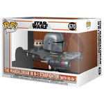POP figure Rides Deluxe Star Wars Mandalorian 9 the Mandalorian in N-1 Starfighter