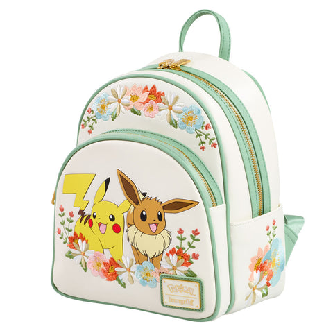 Loungefly Pokemon Pikachu & Eevee Floral backpack