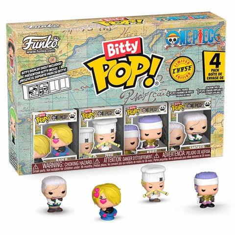 Blister 4 figures Bitty POP One Piece Sanji