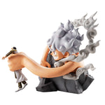 One Piece Monkey D Luffy Gear 5 vs Borsalino Burst of Energy Ichibansho figure 22cm