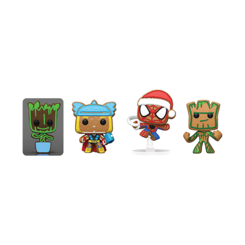 Pocket POP pack 4 figures Marvel Tree Holiday Exclusive