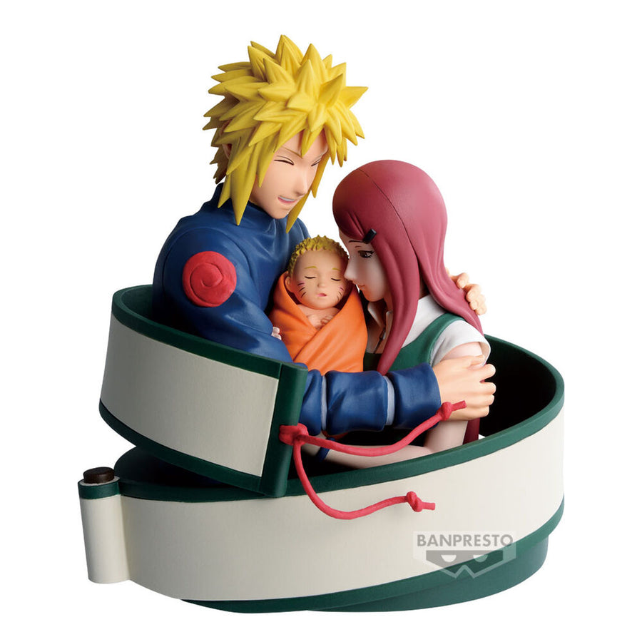 Minato, Naruto & Kushina figure 13cm