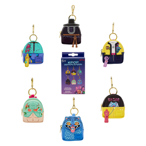 Loungefly KPop Demon Hunters assorted Mystery mini backpack keychain