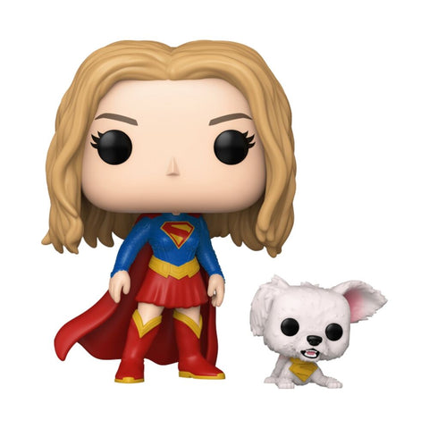 POP figure DC Comics Supergirl Buddy Supergirl with Puppy Krypto