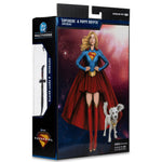 DC Comics Supergirl Deluxe Theatrical Edition Supergirl & Puppy Kripto figure 18cm