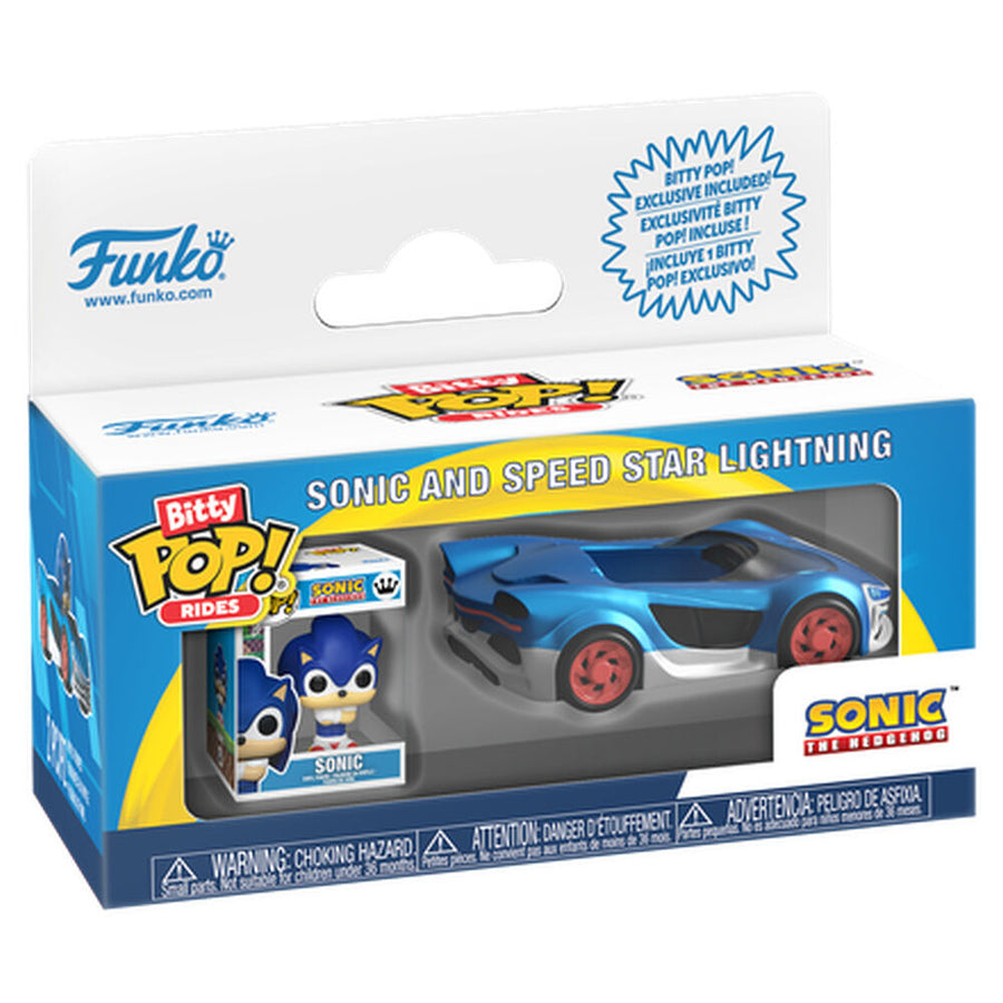 Bitty POP figure Ride Sonic The Hedgehog Sonic and Speed Star w/Sonic Lightning
