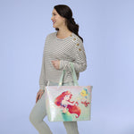 Loungefly Disney The Little Mermaid Ariel, Flounder and Sebastian tote bag with coin bag
