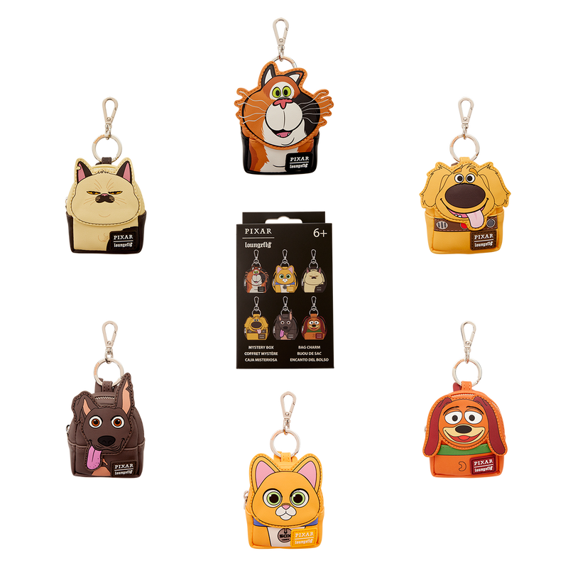 Loungefly Disney Pixar Dogs & Cats assorted Mystery mini backpack keychain