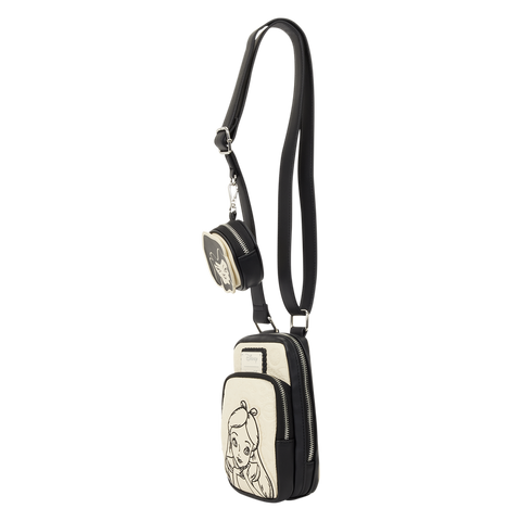 Loungefly Disney Alice in Wonderland crossbody bag with coin