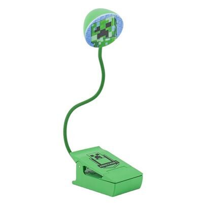 Minecraft Creeper reading lamp