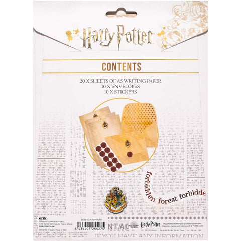 Harry Potter Hogwarts letter writing set