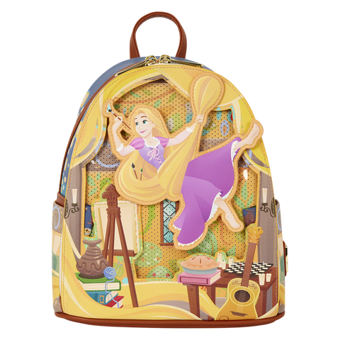 Loungefly Disney Tangled Rapunzel Glow Pin Trader backpack 26cm