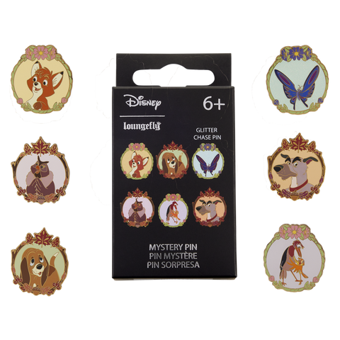 Loungefly Disney The Fox and the Hound Mystery Blind Box Enamel Pin assorted