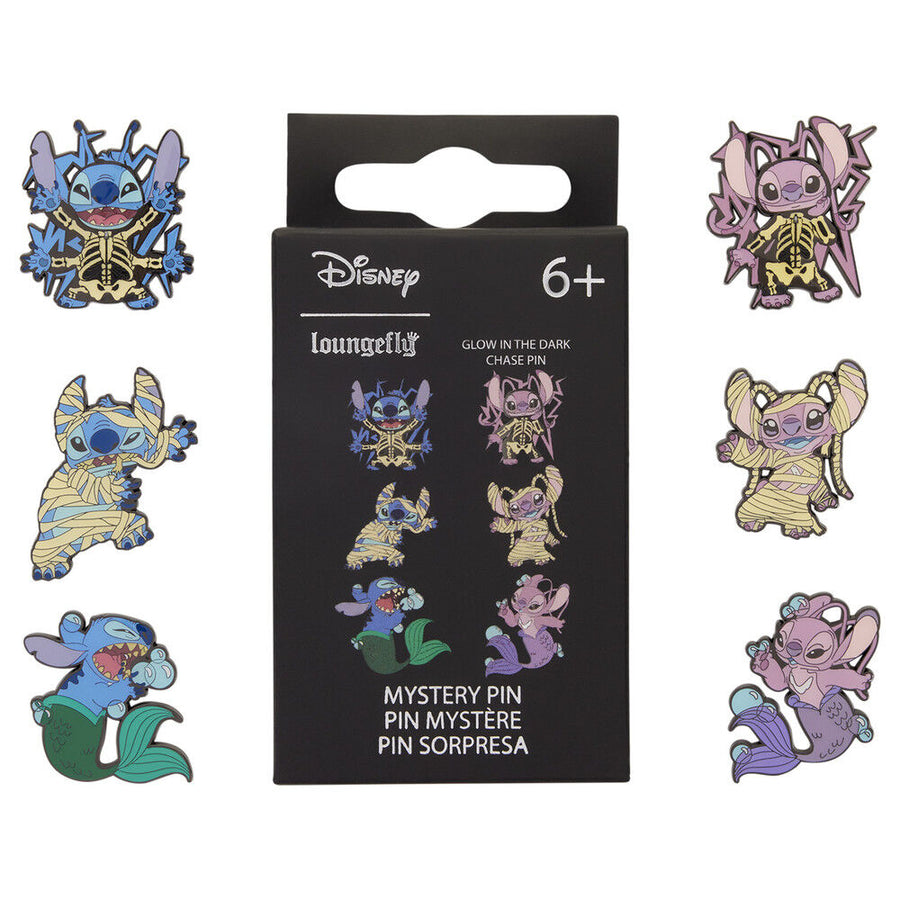 Loungefly Disney Stitch - Stitch & Ange Mystery Blind Box Enamel Pin assorted