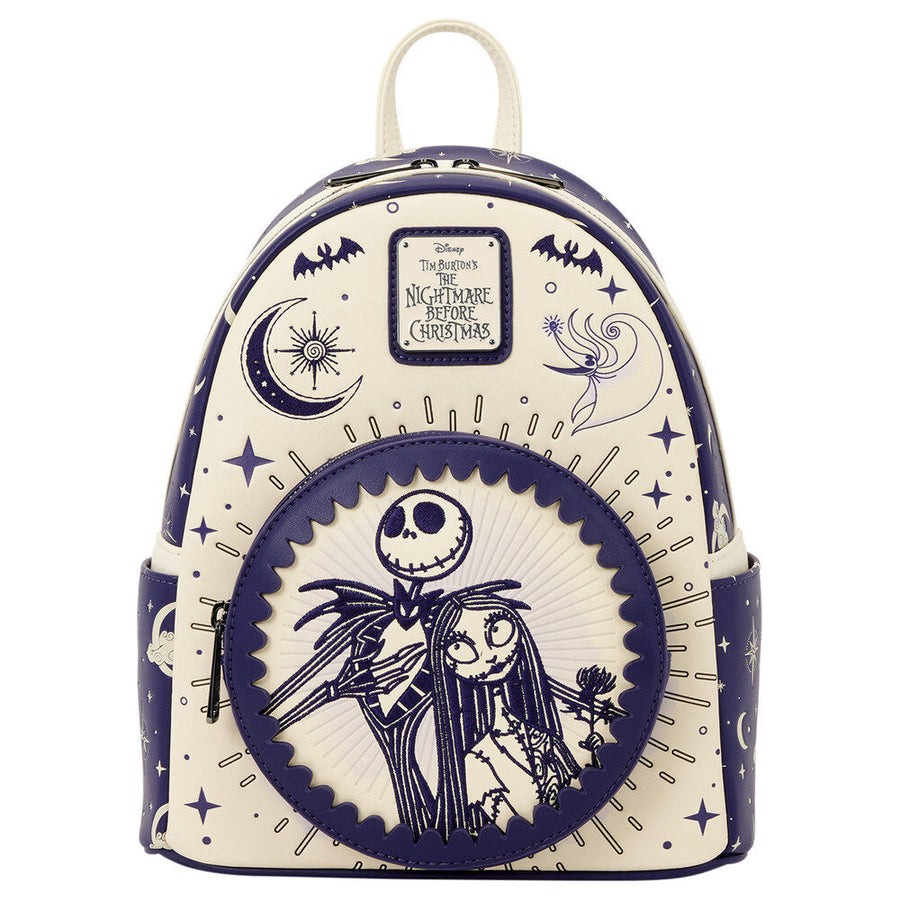 Loungefly Disney Nightmare Before Christmas Jack Skellington & Sally Night Sky backpack 26cm